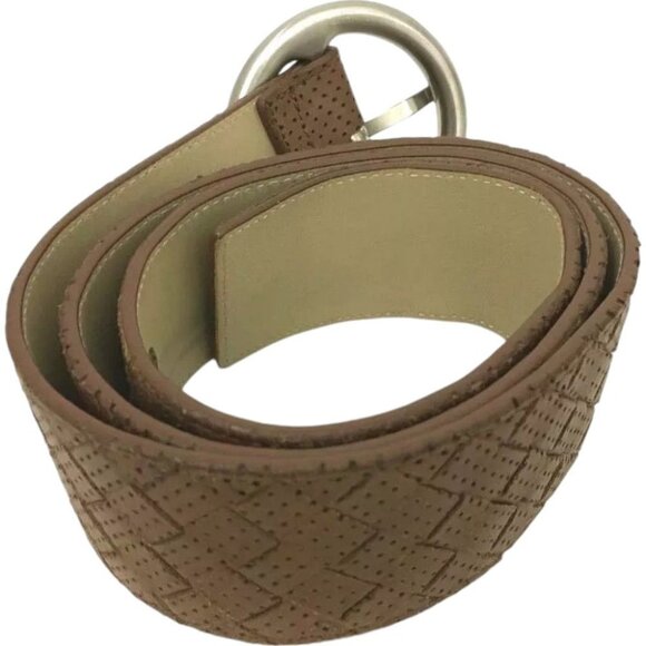 687180AR (S2) Bottega Veneta Belt Intrecciato 75m Brown Leather main image 9